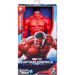 Hasbro - Marvel Studios Titan Hero Series, Captain America: Brave New World, action figure deluxe di Red Hulk