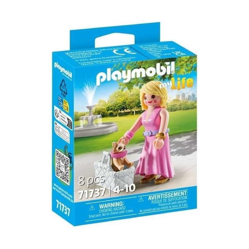 PLAYMOBIL - My Life 71737 Dama con Chihuahua