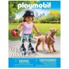 PLAYMOBIL - My Life 71739 Ragazza sui roller con cane Retriever