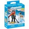 PLAYMOBIL - My Life 71741 Ragazzo con Racchette da neve e cane San Bernardo