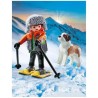 PLAYMOBIL - My Life 71741 Ragazzo con Racchette da neve e cane San Bernardo