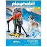 PLAYMOBIL - My Life 71741 Ragazzo con Racchette da neve e cane San Bernardo
