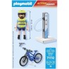 PLAYMOBIL - Action Heroes 71732 Agente di polizia ciclista con stazione di ricarica