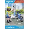 PLAYMOBIL - Action Heroes 71732 Agente di polizia ciclista con stazione di ricarica
