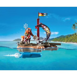 PLAYMOBIL | Pirati | Zattera dei pirati | Giocattolo Pirata | Personaggio Pirata | Giocattoli per bambini dai 4 anni in su | 717