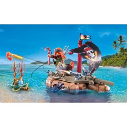PLAYMOBIL | Pirati | Zattera dei pirati | Giocattolo Pirata | Personaggio Pirata | Giocattoli per bambini dai 4 anni in su | 717