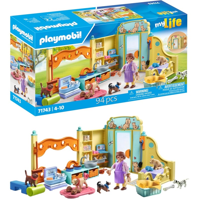 PLAYMOBIL | My Life | Casa dei Cuccioli | Giocattolo per Bambini | Set di Figurine Animali | Giocattolo per Bambini dai 4 anni | PLAYMOBIL | My Life | Casa dei Cuccioli | Giocattolo per Bambini | Set di Figurine Animali | Giocattolo per Bambini dai 4 anni |