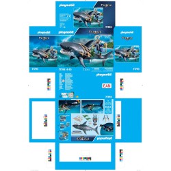 PLAYMOBIL | Pirati | Pirata e squalo gigante | Giocattoli pirata | Personaggio pirata | Giocattoli per bambini dai 4 anni in su 