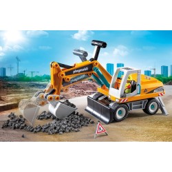 PLAYMOBIL | Action Heroes | Grande Escavatore | Giocattolo da Costruzione per Bambini | Set Escavatore | Giocattolo per Bambini 