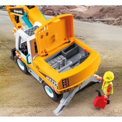 PLAYMOBIL | Action Heroes | Grande Escavatore | Giocattolo da Costruzione per Bambini | Set Escavatore | Giocattolo per Bambini 