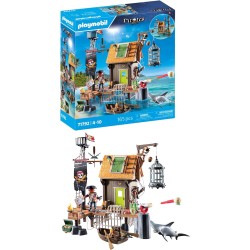 PLAYMOBIL | Pirati | Approdo dei pirati | Personaggi pirati | Giocattoli dei pirati | Giocattoli per bambini dai 4 anni in su | 