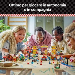 LEGO Super Mario Kart : Officina di Toad, Garage Giocattolo con Macchina da Costruire e 2 Personaggi con Accessori, 72035