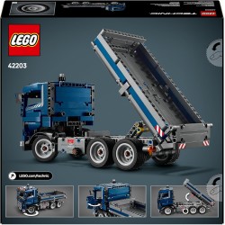 LEGO - Technic Autocarro con Cassone Ribaltabile - Camion Giocattolo con Sterzo e Funzioni - 42203