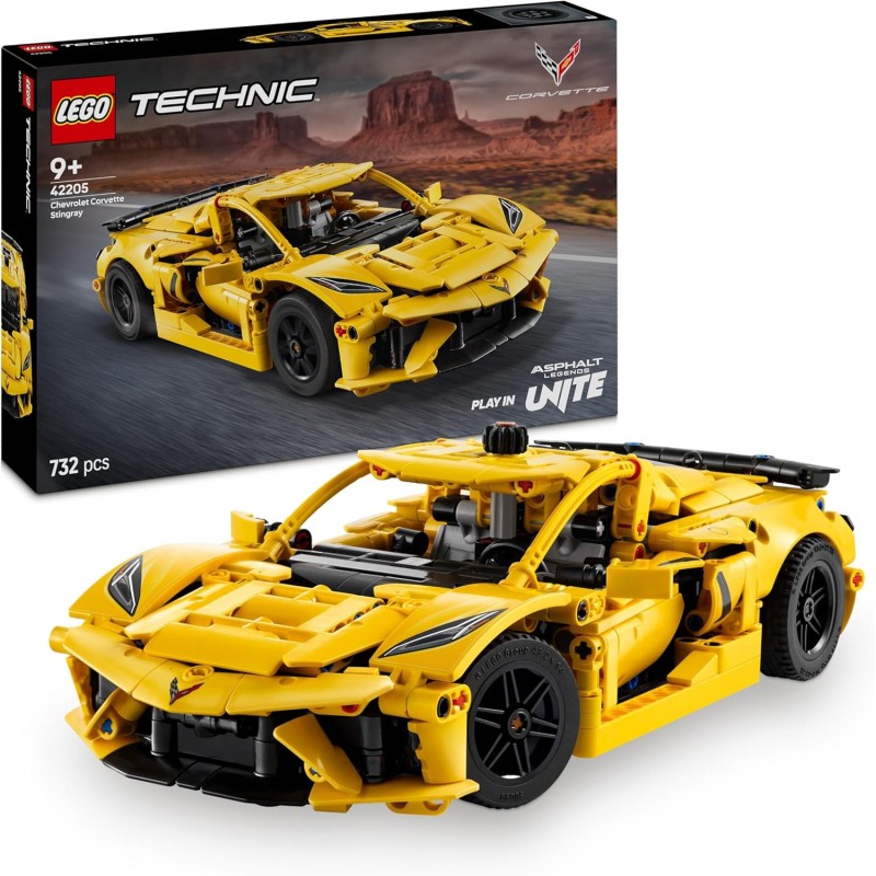 LEGO - Technic Chevrolet Corvette Stingray - Modello di Auto da Corsa da Costruire, Fan delle Macchine Giocattolo e Veicoli Spor LEGO - Technic Chevrolet Corvette Stingray - Modello di Auto da Corsa da Costruire, Fan delle Macchine Giocattolo e Veicoli Spor