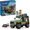 LEGO - City Fuoristrada di Montagna 4x4 - Set con Jeep Giocattolo da Costruire con una Minifigure e Accessori - 60447