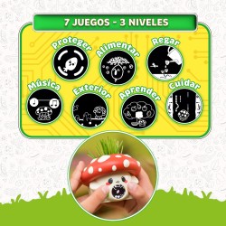 Garden KEEPERS FungiPot, vaso digitale interattivo per la cura delle piante, sensori di umidità, luce e temperatura, giochi digi