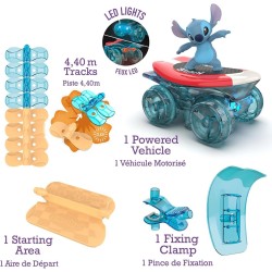 Smoby, Pista Flextreme Stitch, 7600180927, +4 anni, con auto e personaggio Stitch