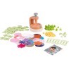Smoby - Flower Market Deco Set, 7600350410, +5 anni, 200 accessori, fiori e cornici, made in France