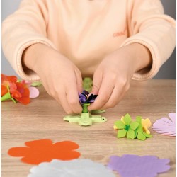 Smoby - Flower Market Deco Set, 7600350410, +5 anni, 200 accessori, fiori e cornici, made in France