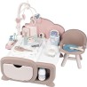 Smoby - Baby Nurse Cocoon Nursery, 7600220379, +3 anni, con funzioni elettroniche, fasciatoio, culla, seggiolone, accessori, per