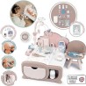 Smoby - Baby Nurse Cocoon Nursery, 7600220379, +3 anni, con funzioni elettroniche, fasciatoio, culla, seggiolone, accessori, per
