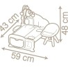 Smoby - Baby Nurse Cocoon Nursery, 7600220379, +3 anni, con funzioni elettroniche, fasciatoio, culla, seggiolone, accessori, per