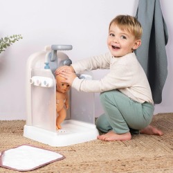Smoby - Baby Nurse doccia, 7600220382, +3 anni, doccia per le bambole, funziona davvero