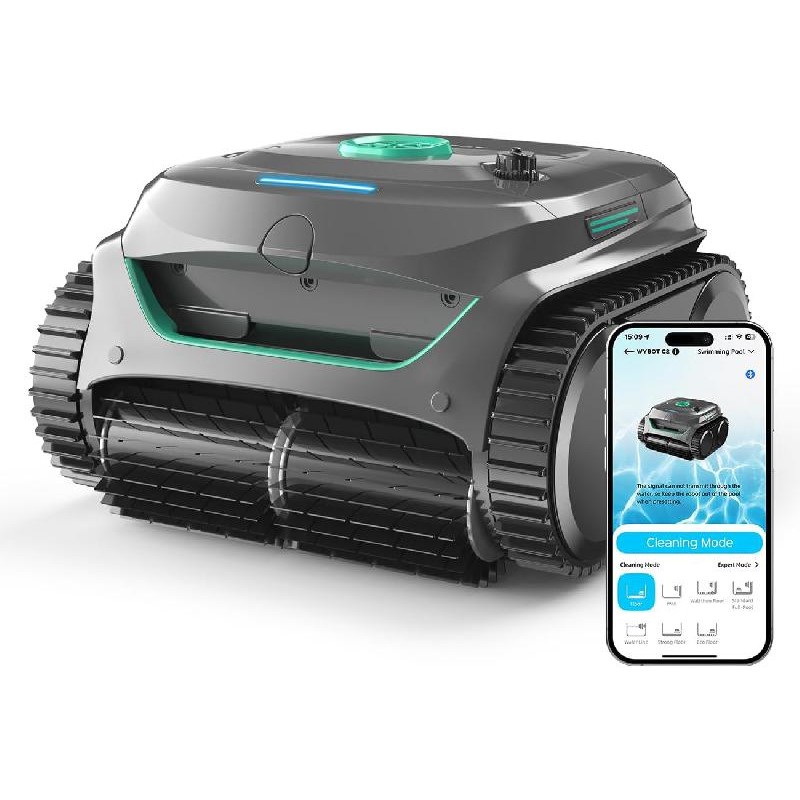WYBOT C2 - Robot Pulitore Senza Fili a Batteria doppia filtrazione, fino a 180 minuti per Piscina WYBOT C2 - Robot Pulitore Senza Fili a Batteria doppia filtrazione, fino a 180 minuti per Piscina