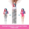 Barbie - Color Reveal Serie Country Chic, bambola a sorpresa con corpetto scintillante metalizzato e 6 accessori inclusi, effet