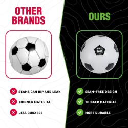 DoUPlay Pallone da calcio Jumbo - Ø 76 cm