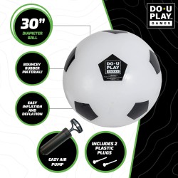 DoUPlay Pallone da calcio Jumbo - Ø 76 cm