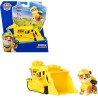 Paw Patrol, Bulldozer di Rubble, Veicolo e Personaggio Rubble, Giochi Bambini, 3+ anni