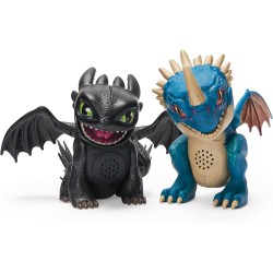 Dreamworks How to Train your Dragon - Mini drago interattivo con effetti sonori, 1 pezzo, assortimento casuale