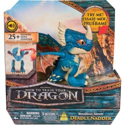 Dreamworks How to Train your Dragon - Mini drago interattivo con effetti sonori, 1 pezzo, assortimento casuale