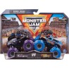 Monster Jam - Originale confezione da due con autentici monster truck in scala 1:64, modelli assortiti