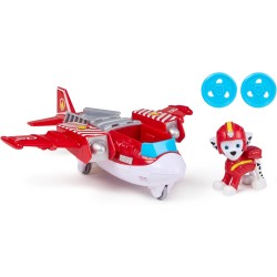 Paw Patrol Air Rescue, Aereo di Soccorso dei Pompieri con Personaggio di Marshall, con Lanciatore e 2 proiettili, Giocattoli pe