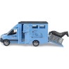 BRUDER 02674 - Mercedes Benz Sprinter trasporto animali con 1 cavallo, cortile per cavalli, fattoria
