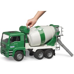 BRUDER 02739 - Betoniera MAN TGA, autocarro per la miscelazione del calcestruzzo, veicolo da costruzione