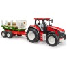 BRUDER 03453 - Trattore Roadmax con rimorchio di spedizione e 3 tronchi - Veicoli, silvicoltura, fattoria, trasporto di legname