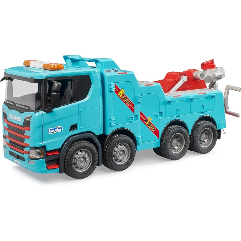 BRUDER 03553 - Scania Super 560R Camion di soccorso stradale e traino con modulo luci e suoni - 1:16 Veicoli, carri attrezzi, c