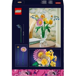 LEGO 10347 Botanicals Bouquet di Fiori Estivi con Campanule, Rosa, Tulipano e Altri Fiori Finti - Decorazione Floreale di Casa 