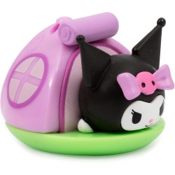 Hello Kitty - Statuetta Da Collezione Alta 4 Cm Con Tenda Che si Illumina, Serie Rainbow Tent, Modello Casuale, Per Bambini Dai