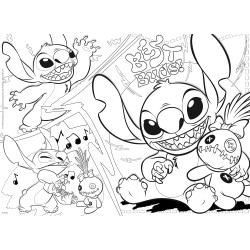 Lisciani Giochi - Disney puzzle df maxi floor 24 pz. Lilo & Stitch, 109760