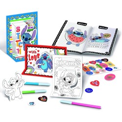 Lisciani Giochi - Stitch Colouring and drawing pop up in a backpack, 110674