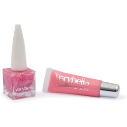 Very Bella Fairy Touch - Set trucco per bambini con lucidalabbra e smalto per unghie, magico kit di bellezza a tema fata per ra