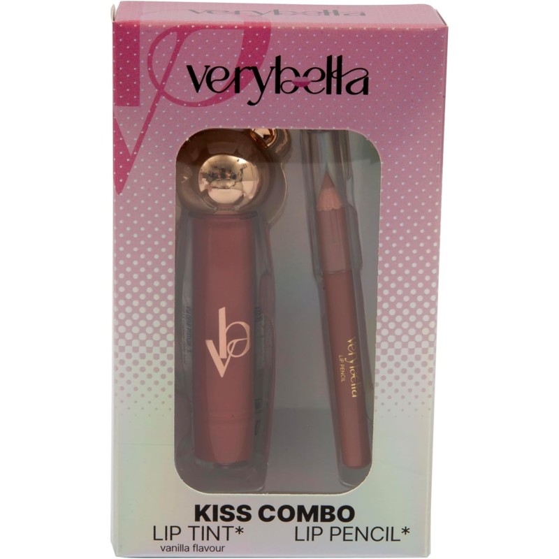 Very Bella Kiss Combo - Set di matite per labbra e labbra per bambini, sicuro, lavabile e non tossico, ideale per travestimenti