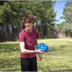 Wahu - Phlat Ball, Colore singolo Blu, Lancia un Disco e Prendi una Palla, Gioco da Esterni, Fresbee per l Aperto