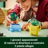 LEGO 10349 Botanicals Piantine Felici Giocattolo - Kit di Arti e Mestieri per Bambine con 2 Piante Artificiali, 2 Vasi di Fiori