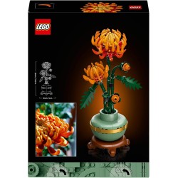 LEGO 10368 Botanicals Crisantemo - Fiore Finto Artificiale da Costruire, Decorazione Floreale per Casa, Hobby Creativo per Adul