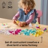 LEGO 11040 Classic Scatola Magica Trasparente - Mattoncini Colorati e Clip Portachiavi - Crea Unicorni Giocattolo, Draghi, Ucce